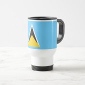 Mug De Voyage Drapeau de Sainte-Lucie (Devant droit)