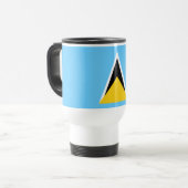 Mug De Voyage Drapeau de Sainte-Lucie (Devant gauche)
