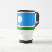 Mug De Voyage Drapeau de Sakha (Devant droit)