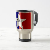 Mug de voyage Drapeau de San Antonio, Texas (Devant droit)