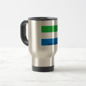 Mug De Voyage Drapeau de Sierra Leone (Devant gauche)