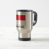 Mug De Voyage Drapeau de Singapour (Devant droit)
