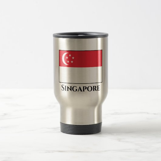Mug De Voyage Drapeau de Singapour (Centre)