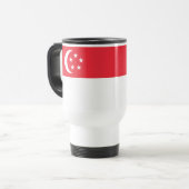 Mug De Voyage Drapeau de Singapour (Devant gauche)