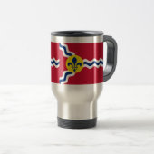 Mug De Voyage Drapeau de St Louis, Missouri (Devant droit)