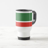 Mug De Voyage Drapeau de Tchétchénie (Devant droit)
