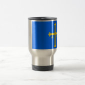 Mug De Voyage Drapeau des Asturies (Espagne) (Centre)