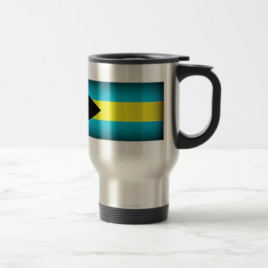 Mug De Voyage Drapeau des Bahamas Arête sombre (Droit)