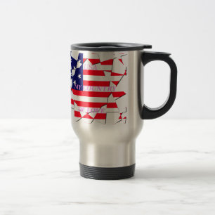 Mug De Voyage Drapeau des États-Unis d'Amérique