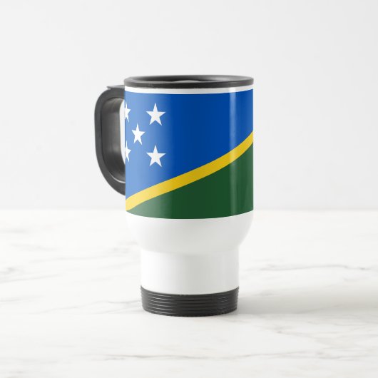 Mug De Voyage Drapeau des Îles Salomon (Devant gauche)
