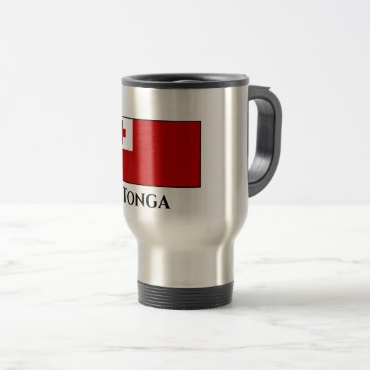 Mug De Voyage Drapeau des Tonga (Devant droit)
