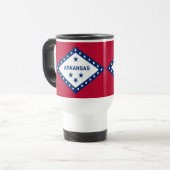 Mug De Voyage Drapeau d'État de l'Arkansas (Devant gauche)