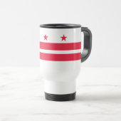 Mug De Voyage Drapeau d'État de Washington DC (Devant droit)