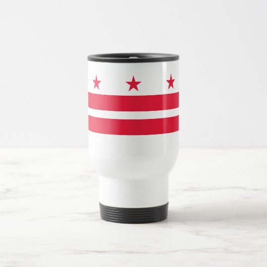 Mug De Voyage Drapeau d'État de Washington DC (Centre)