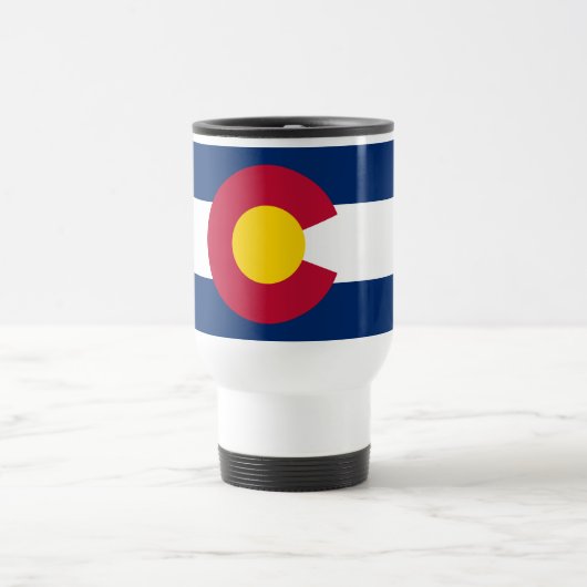 Mug De Voyage Drapeau d'état du Colorado (Centre)