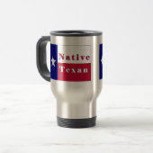 Mug De Voyage Drapeau d'étoile solitaire texane (Devant gauche)