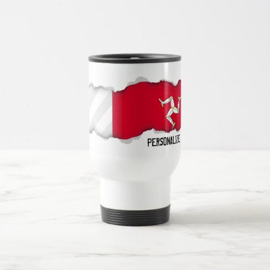 Mug De Voyage Drapeau d'île de Man (Centre)