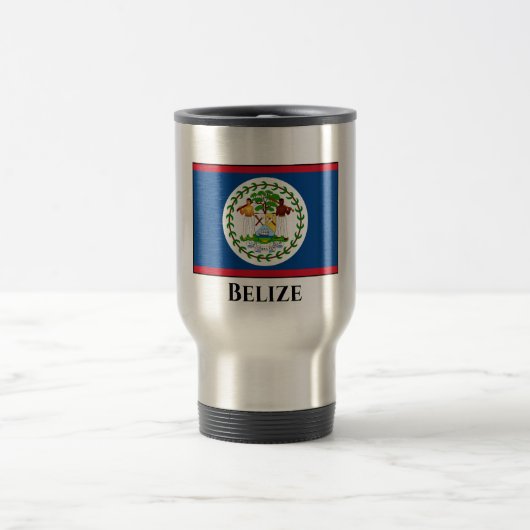 Mug De Voyage Drapeau du Belize (Centre)