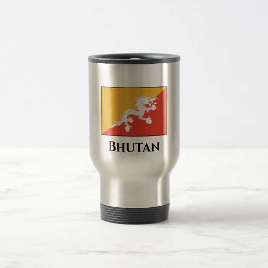 Mug De Voyage Drapeau du Bhoutan (Centre)