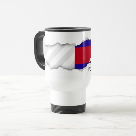 Mug De Voyage Drapeau du Cambodge (Devant gauche)
