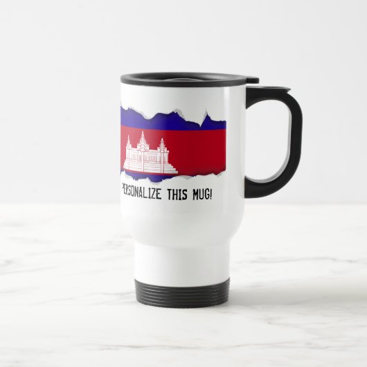 Mug De Voyage Drapeau du Cambodge (Droite)