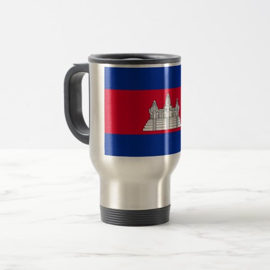 Mug De Voyage Drapeau du Cambodge (Devant gauche)