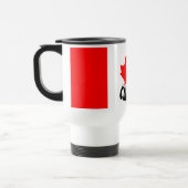 Mug De Voyage Drapeau du Canada à feuille d'érable rouge vif (Gauche)
