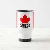 Mug De Voyage Drapeau du Canada à feuille d'érable rouge vif (Centre)