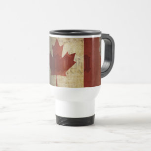 Mug De Voyage Drapeau du Canada / Grunge...