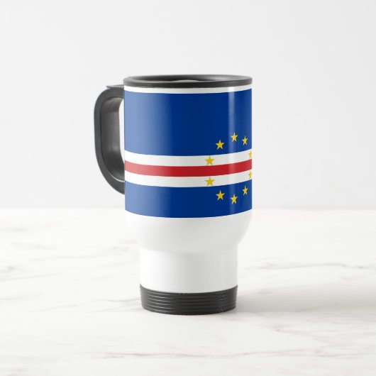 Mug De Voyage Drapeau du Cap-Vert (Devant gauche)