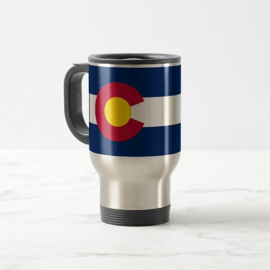 Mug De Voyage Drapeau du Colorado (Devant gauche)