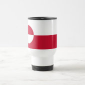 Mug De Voyage Drapeau du Groenland (Centre)
