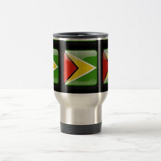 Mug De Voyage Drapeau du Guyana (Centre)