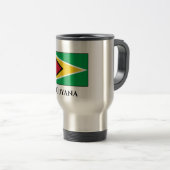 Mug De Voyage Drapeau du Guyana (Guyana) (Devant droit)