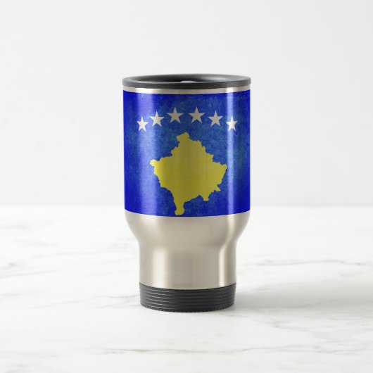 Mug De Voyage Drapeau du Kosovo (Centre)