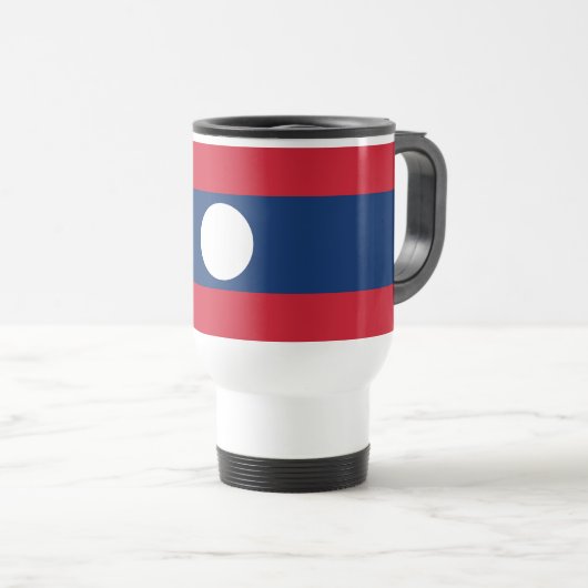 Mug De Voyage Drapeau du Laos (Devant droit)