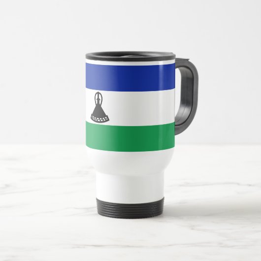 Mug De Voyage Drapeau du Lesotho (Devant droit)