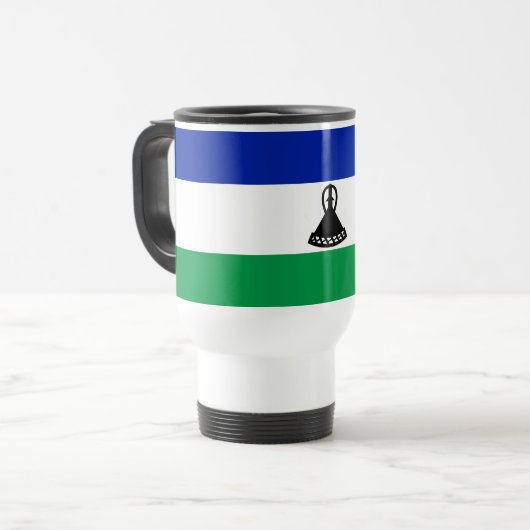 Mug De Voyage Drapeau du Lesotho (Devant gauche)