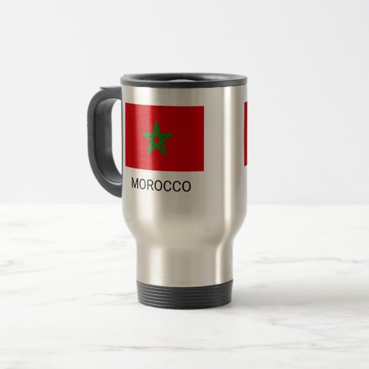 Mug De Voyage Drapeau du Maroc (Devant gauche)