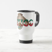 Mug De Voyage Drapeau du Mexique et pyramide (Devant droit)