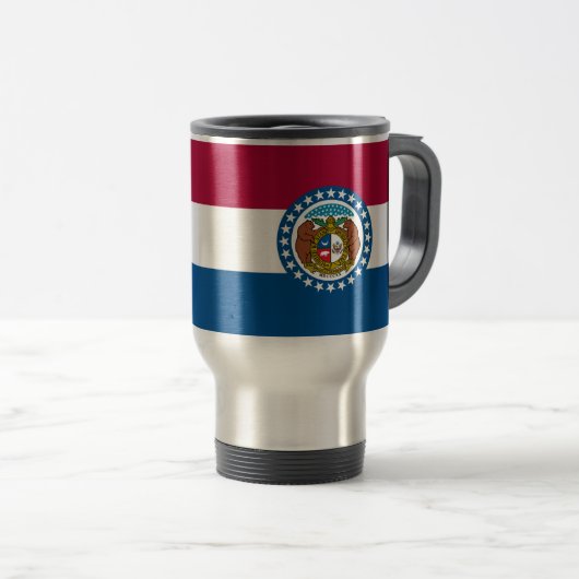 Mug De Voyage Drapeau du Missouri (Devant droit)
