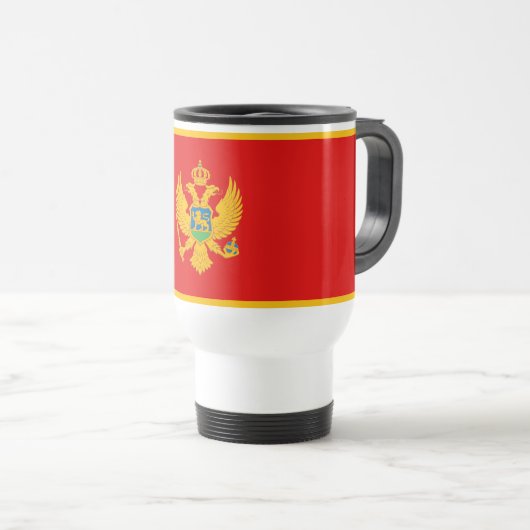 Mug De Voyage Drapeau du Monténégro (Devant droit)