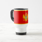 Mug De Voyage Drapeau du Monténégro (Devant gauche)