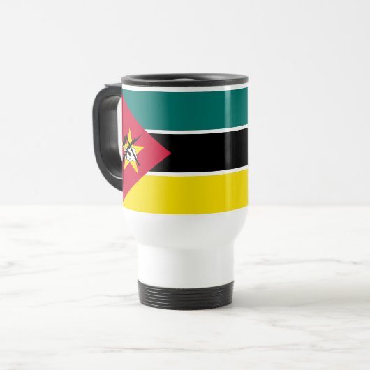 Mug De Voyage Drapeau du Mozambique (Devant gauche)