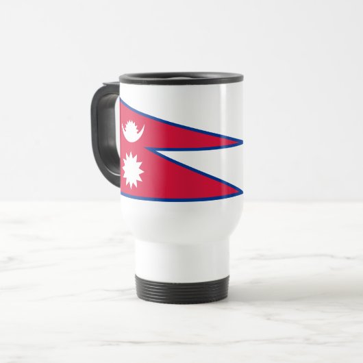 Mug De Voyage Drapeau du Népal (Devant gauche)