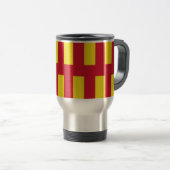 Mug de voyage Drapeau du Northumberland (Devant droit)