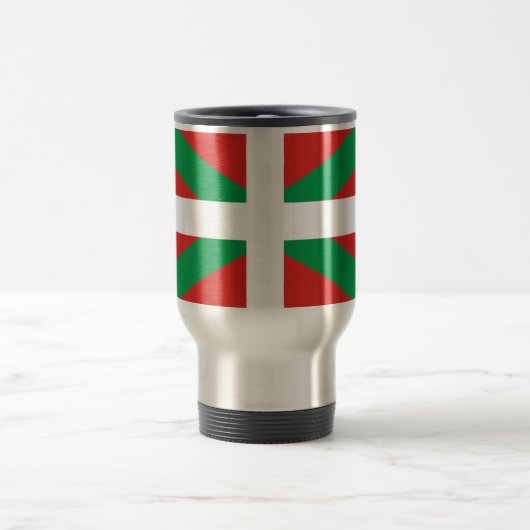 Mug De Voyage Drapeau du Pays basque Voyage / Mug Commuter (Centre)