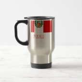 Mug De Voyage Drapeau du Pérou avec le nom (Gauche)