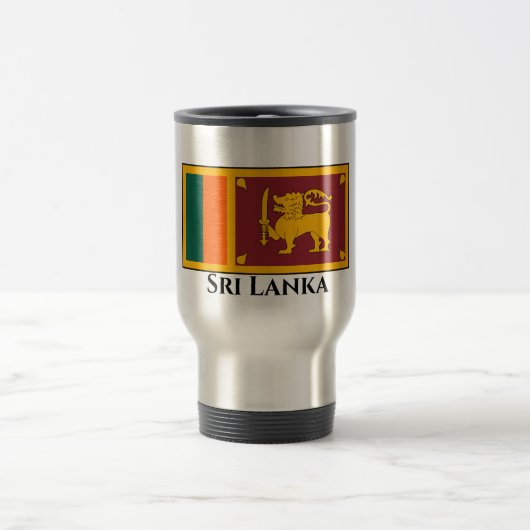 Mug De Voyage Drapeau du Sri Lanka (Centre)
