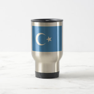 Mug De Voyage Drapeau du Turkestan oriental Ouyghur